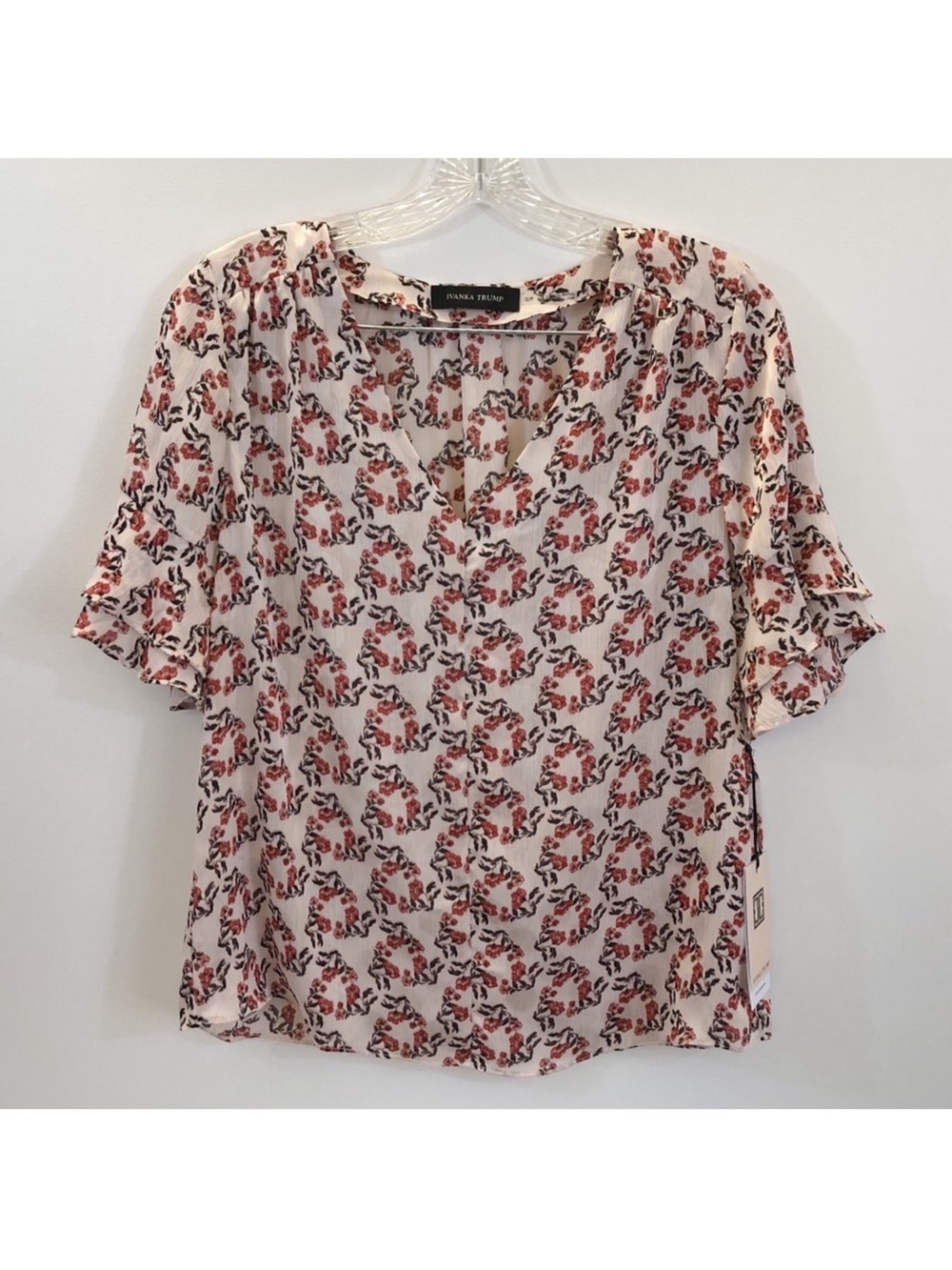 Ivanka Trump Floral Print Blouse - Size S